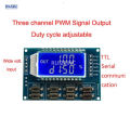 3 Way Digital PWM Signal Generator Pulse Frequency Duty Cycle 1HZ~150KHZ Adjustable Square wave XY-LPWM3